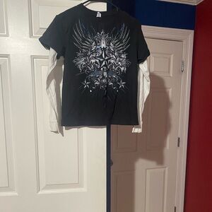 Boys long sleeve graphic shirt